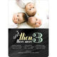 Seafoam And Then There Were 3 Triplets Photo Birth Announcements Image 5 of 6